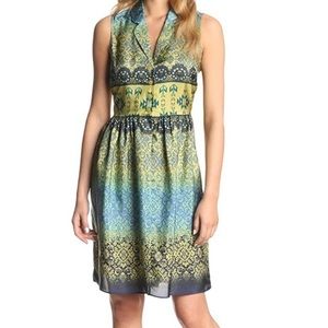 Pendleton Marika Silk Pattern Sleeveless Dress NWOT Size 4